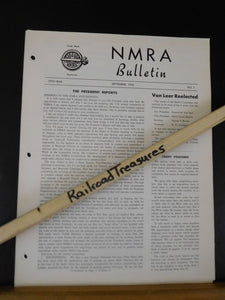 NMRA Bulletin 1952 September #1 of 19th Year The President Reports