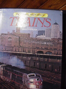 Pictorial History of Trains By David Hamilton Dust Jacket 1977     192 Pages