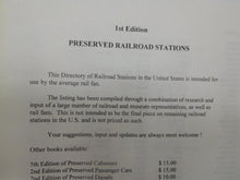 First Annual Railroad Station Book  Soft Cover  123 pages