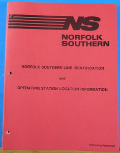 Norfolk Southern Line Identification and Operating Station Location Information