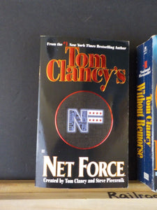 Tom Clancy Lot of 3 paperbacks Rainbox Six Net Force Without Remorse