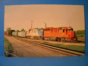 Postcard Detroit, Toledo & Ironton Railroad Symbol Freight Number FB-3 1977