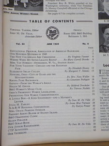 Baltimore & Ohio Employee Magazine 1949 June B&O Employee Magazine