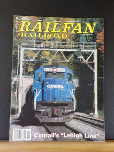 Railfan & Railroad Magazine 1995 November Conrail Lehigh Line LV Steam era