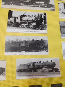 Photo PS&N RR Pittsburgh Shawmut & Northern Lot of 15 photos? Cut outs?