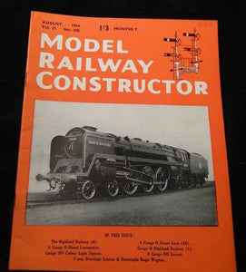 Model Railway Constructor 1954 August #245 Highland Railway Lynton & Barnstaple
