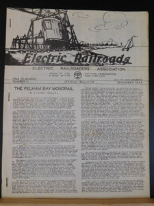 Electric Railroads #11 Dec 1944 The Pelham Bay Monorail ERA