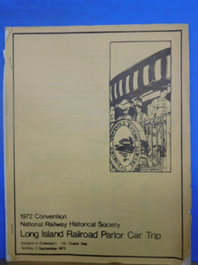 1972 Convention National Railway Historical Society LI RR Parlor Car Trip