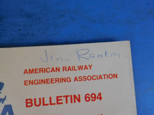 American Railway Engineering Association Bulletin 694 January 1984 Vol 85