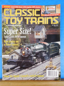 Classic Toy Trains 2000 July Floor Layout Repair Lionel switch tower Marx Circus