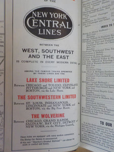 New York Central Lines Timetable Book East bound Folders Vol 1 1909 1 1909-12 No