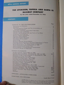 Atchison, Topeka and Santa Fe Railway Company Annual Report 1963 AT&SF