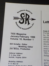 Ties Magazine Southern Railway Historical Assn 1996 January February