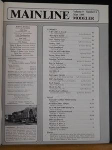 Mainline Modeler 1988 May SCL SD45 Painting Guide West SHore Depot Alco DL640 RS