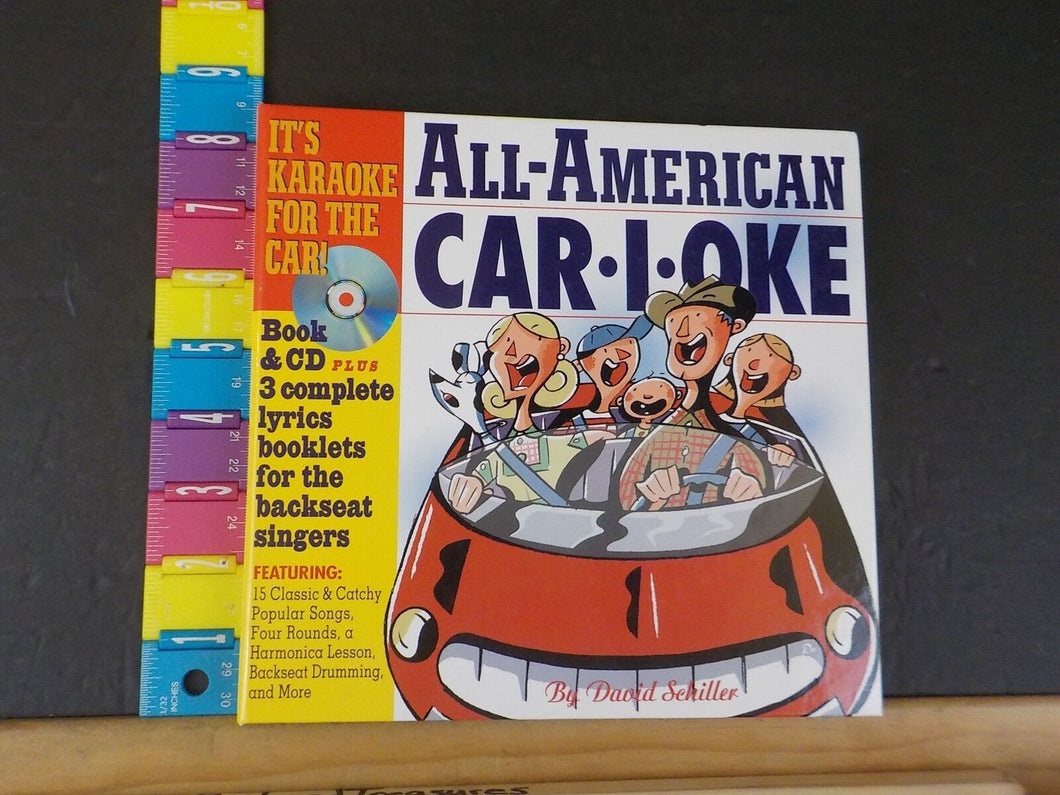 All American Car-i-oke by David Schller includes CD + 3 lyrics booklets Hard Cov