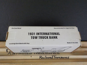 ERTL 1931 International Tow Truck Bank SUNOCO
