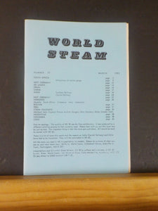 World Steam #59 March 1982 South Africa Allocation of narrow gauge India