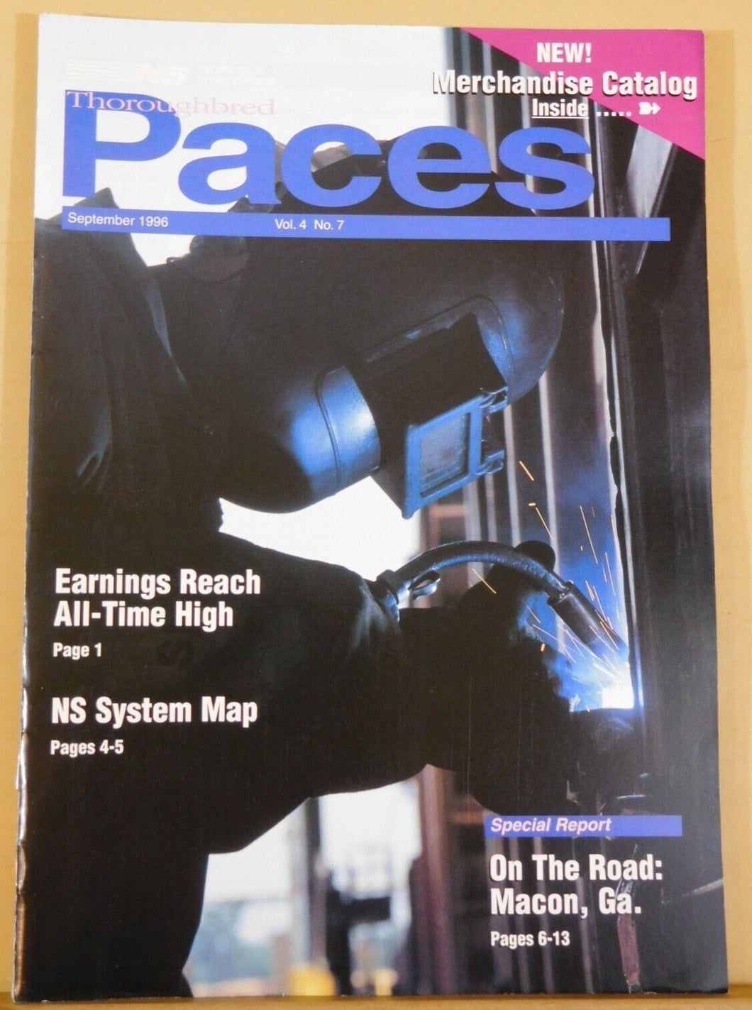 Norfolk Southern Thoroughbred Paces Employee Magazine Vol 4 #7 1996 September