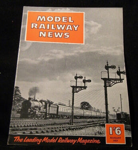 Model Railway News 1957 August Isle of Man 3 plank drop side Tetbury Station OO