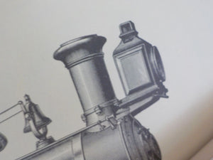 Print Express Locomotive with Wootten Firebox 1881 Philadelphia & Reading #411