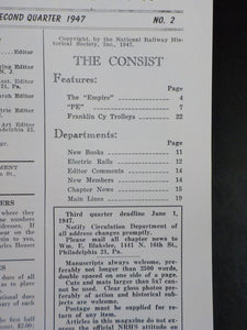 NRHS Bulletin 1947 V12 #2 PE The Empire Franklin Cy Trolleys