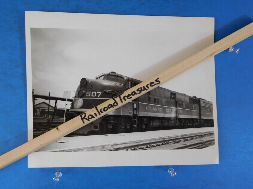 Photo Atlantic Coast Line Railroad Locomotive #507 8 X 10 B&W