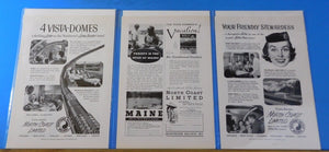 Ads Northern Pacific Railroad Lot #9 Advertisements from Various Magazines (10)
