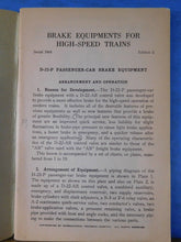 ICS Brake Equipment for High Speed Trains #5464 Edition 2 1949
