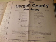 Map Bergen County New Jersey Hagstrom Map #2202 NO DATE Folded NJ