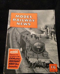 Model Railway News 1956 July SR Modified Merchant navy class Locomotive GD Line