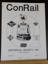 Conrail Historical Society 1995 July Vol 1 #7 Railfanning Conrail's B&A pt 2