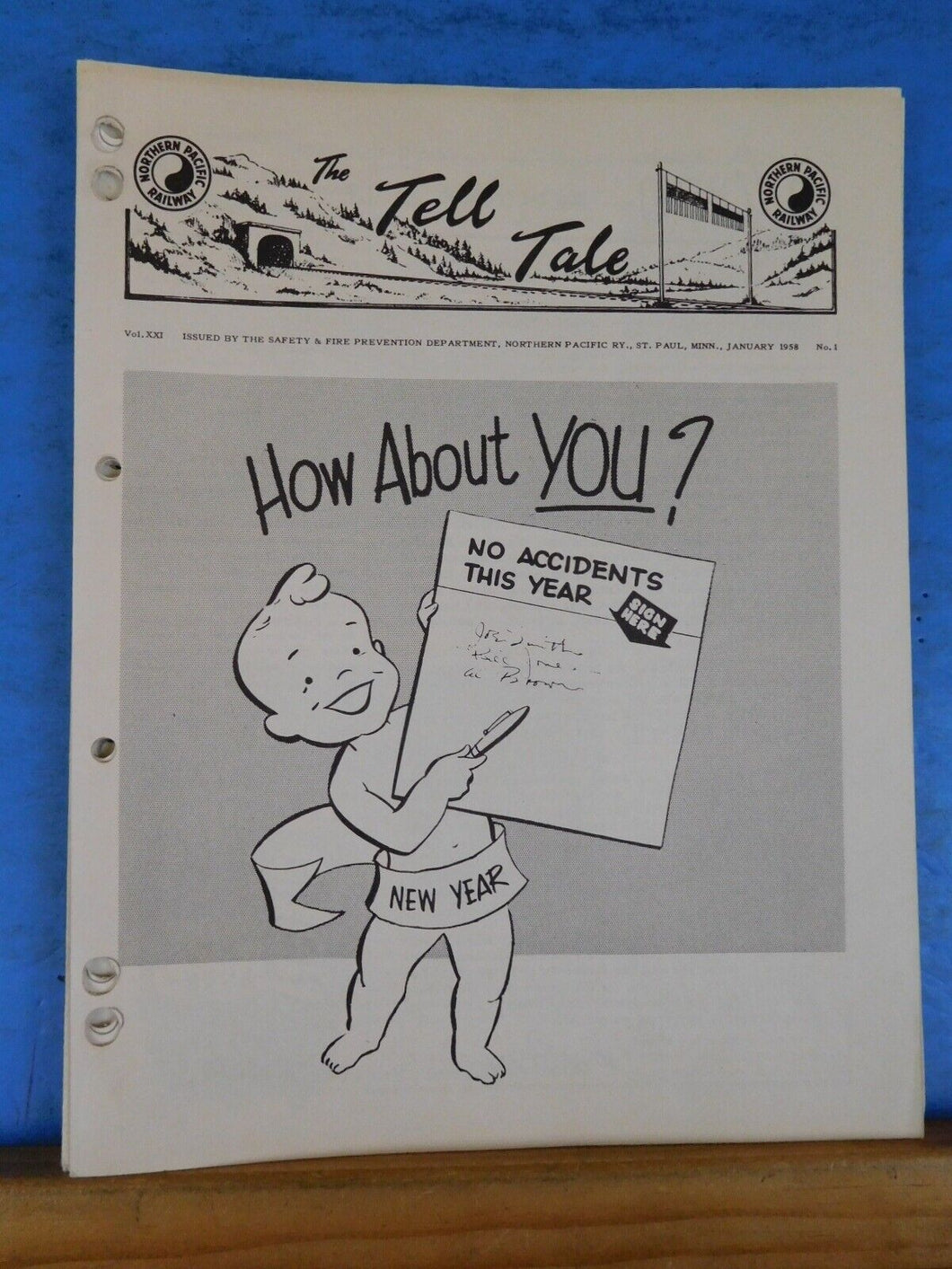 Tell Tale 1958 January Northern Pacific Employee Magazine Telltale