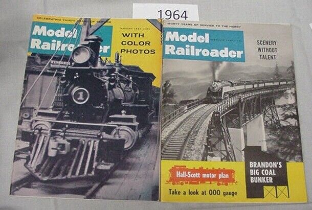 Model Railroader Magazine Complete Year 1964 12 issues
