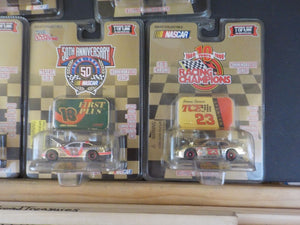 NASCAR Racing Champs Lot of 7 cars 50th Anniversary Gold Commemorative Series +