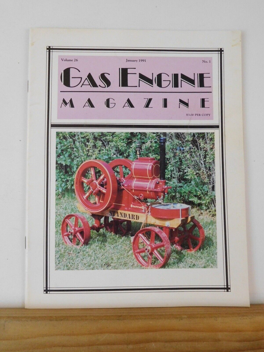Gas Engine Magazine 1991 January Edaville Railroad Verticle Sandow Gas Engine