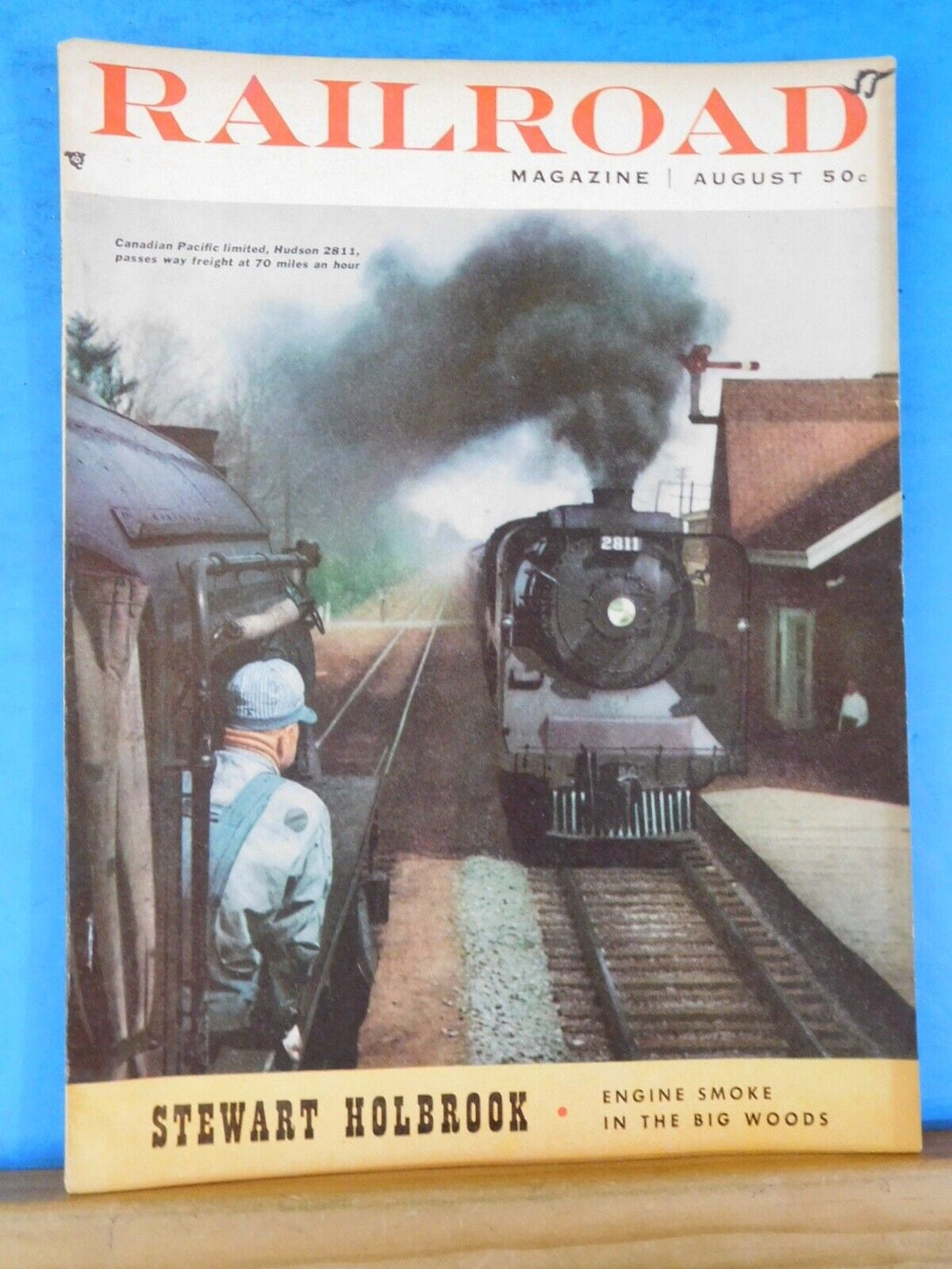 Railroad Magazine 1955 August Engine Smoke in the Big Woods NWP Loco roster