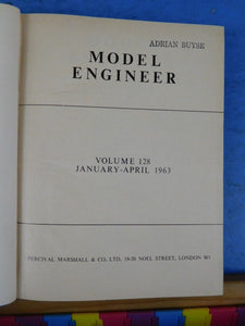 Model Engineer Magazine Bound volume #128 1963 January - April #3208 - # 3223