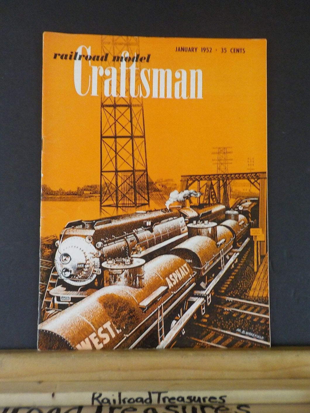 Railroad Model Craftsman Magazine 1952 January Locomotives of the USA Model old