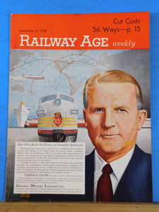 Railway Age Weekly 1958 Sept 8 Men who build the future of Canadian Railroads