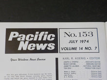 Pacific News #153 1974 July Pacific Rail News PCC fades away City of Los Angeles