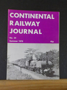 Continental Railway Journal #34 Summer 1978 Australian Walkabout 1977