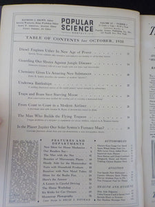 Popular Science 1935 October Undersea battleships Streamline Plane Model