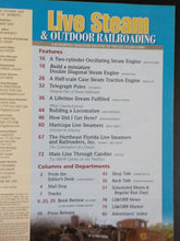 Live Steam Magazine 2007 September October  & Outdoor Railroading Double diagona