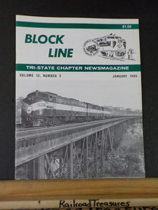 Block Line NRHS 1986 Jan CNJ Farewell  Whippany  Ry Mus