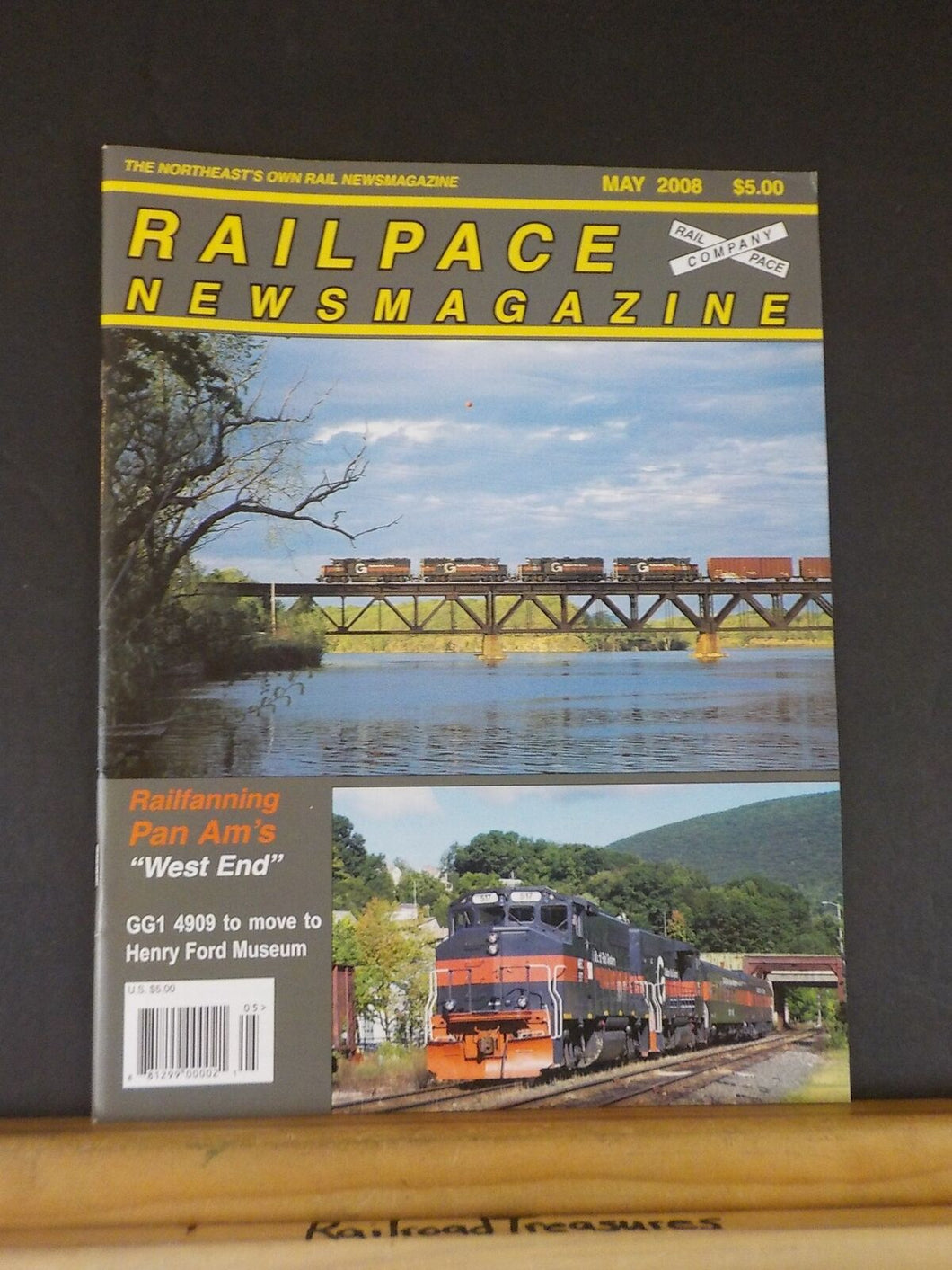 Rail Pace News Magazine 2008 May Railpace Pan AM West ENd railfanning GG1 4909