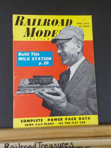 Railroad Model Craftsman Magazine 1955 April RMC Milk Station Complete power pac