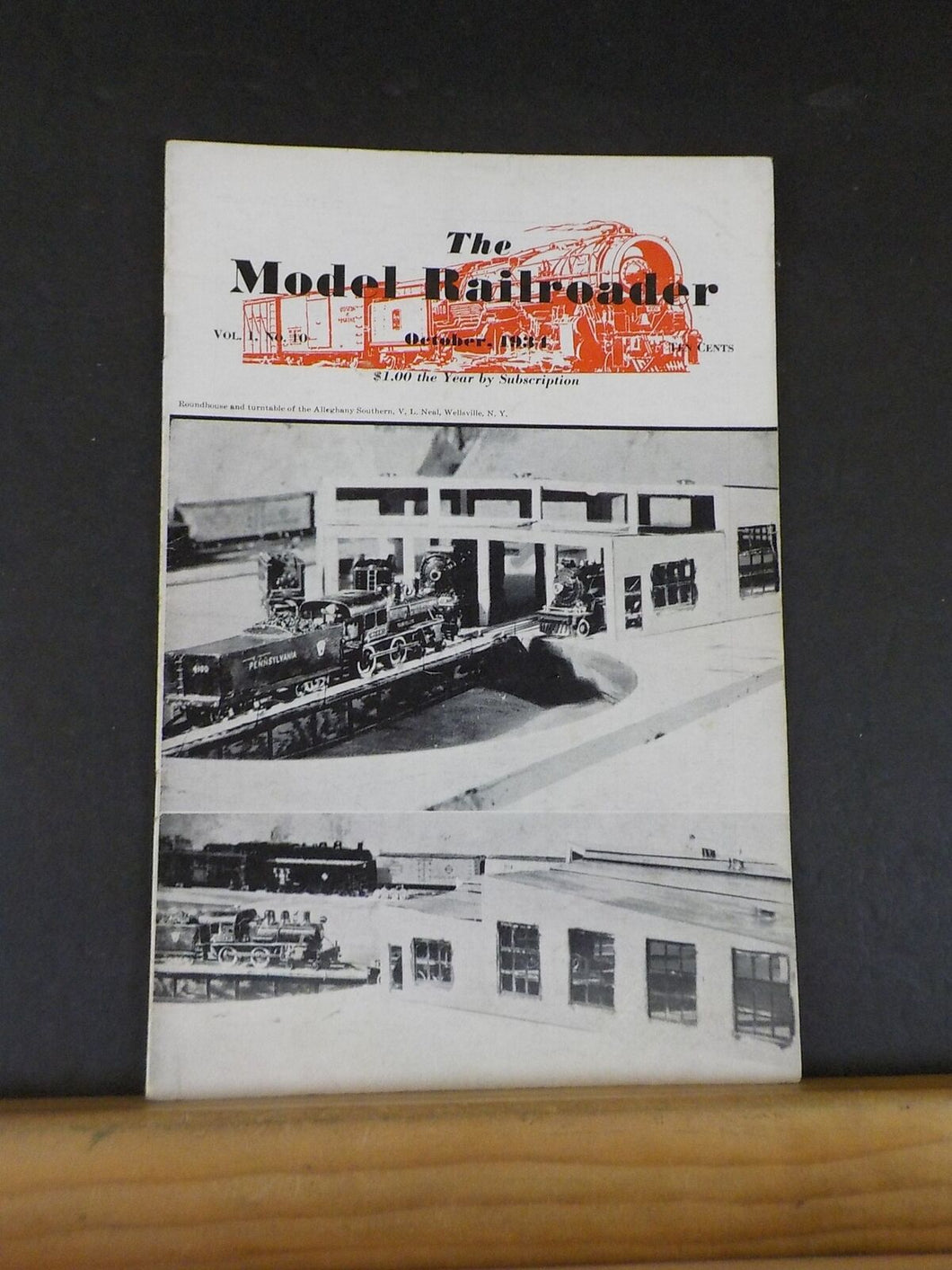 Model Railroader Magazine 1934 October Wayside Station Construction Searchlight