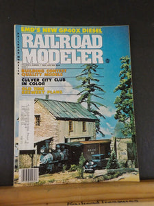 Railroad Modeler 1978 July EMDs GP40X diesel Old time brewery plans