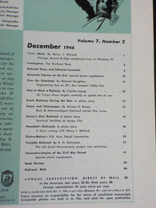 Trains Magazine 1946 December Over the Tehachapi Dutch Rys war Bath & Hammondspo