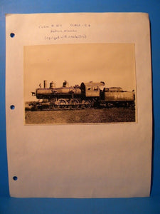 Photo C&NW #805 Class S-4 Chicago & North Western steam lcoomotive Black & White
